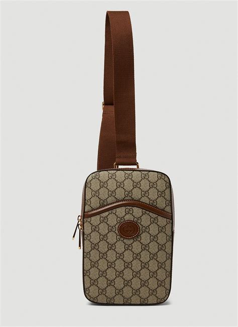 brown gucci sling bag men|Gucci bag men's price.